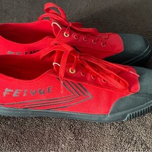 Feiyue Red Canvas Sneakers